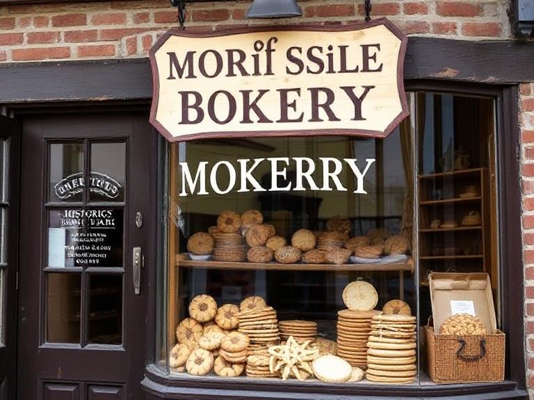Traditional Moravian bakery in Winston-Salem showcasing spiced cookies