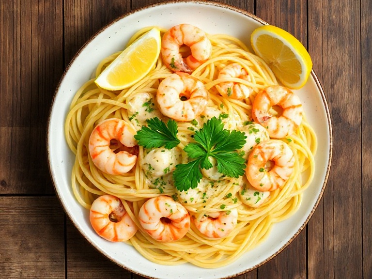 prawn pasta creamy authentic recipe