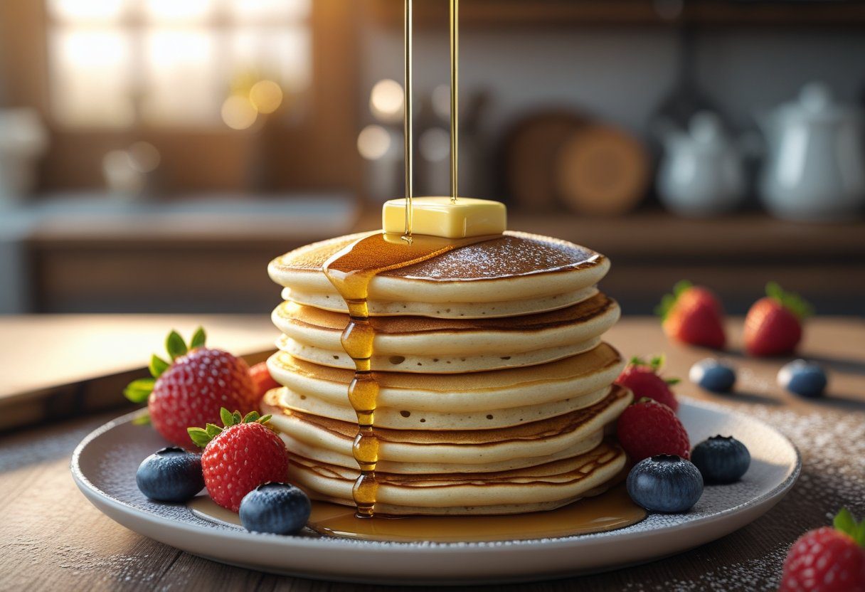 Perfect Fluffy American Pancakes with Buttermilk