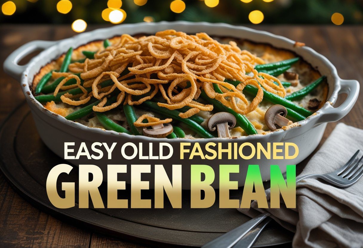 Old Fashioned Green Bean Casserole Made Easy – Perfect Holiday Side Dish