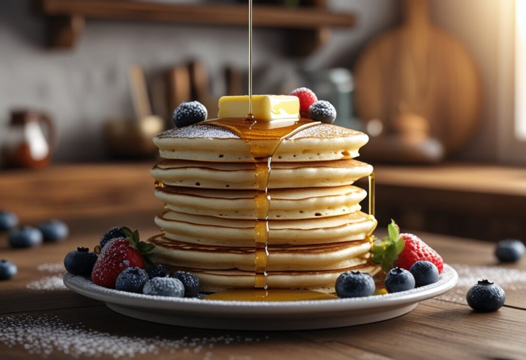 Fluffy American Secret Buttermilk Pancakes Recipe