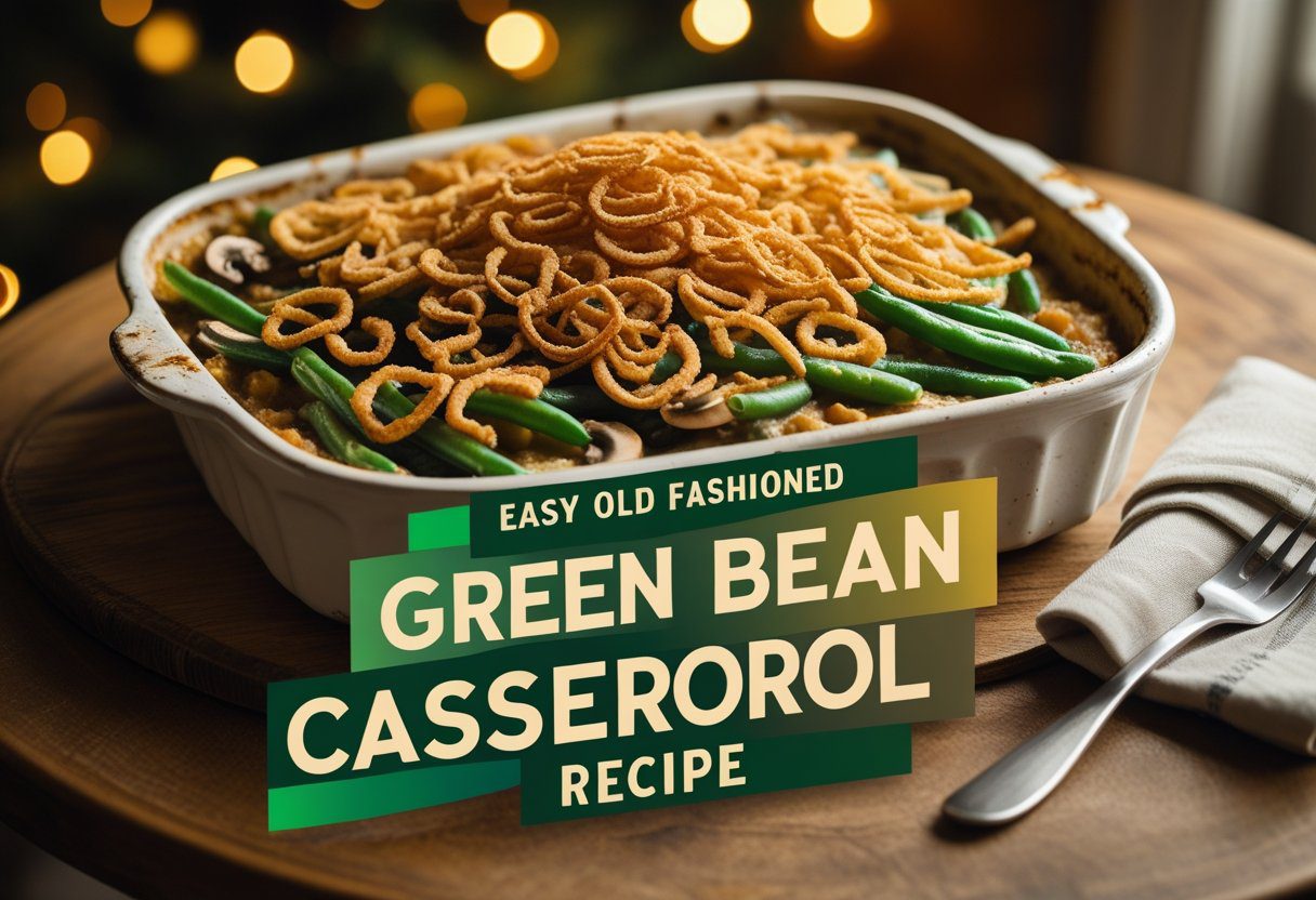 Classic Holiday Green Bean Casserole Recipe – Simple, Creamy & Crunchy