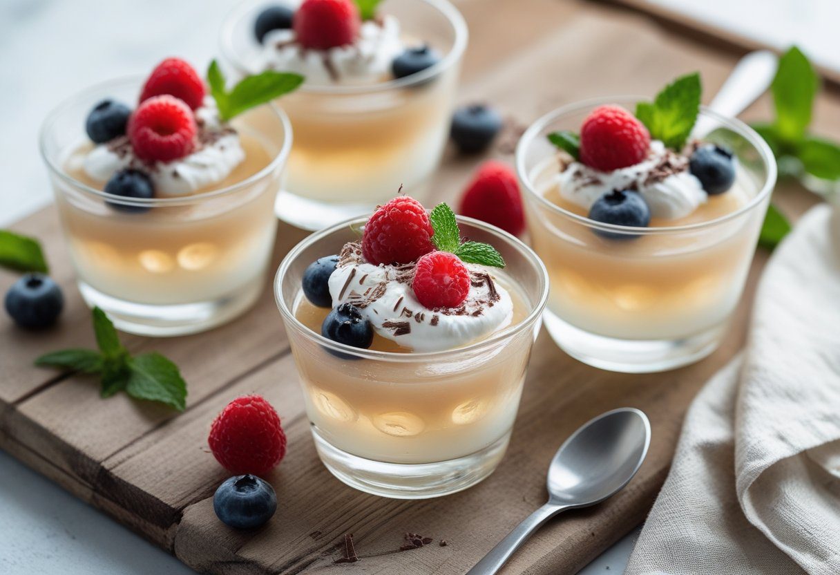 Homemade fluffy Keto Jello dessert Recipe