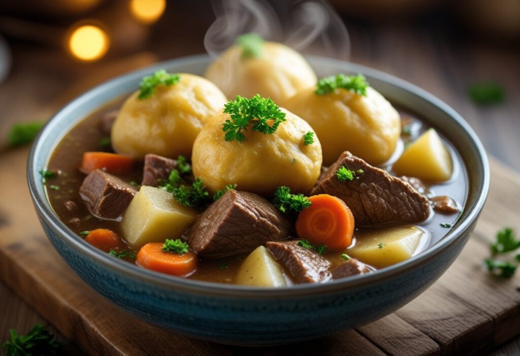 Fluffy Doughballs Dumplings for Stew Recipe Quick Homemade