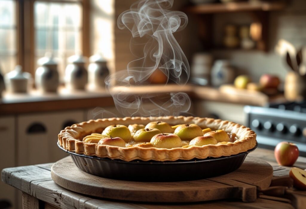 Mary Berry apple pie recipe easy classic British dessert with golden flaky shortcrust pastry and soft cinnamon apple filling