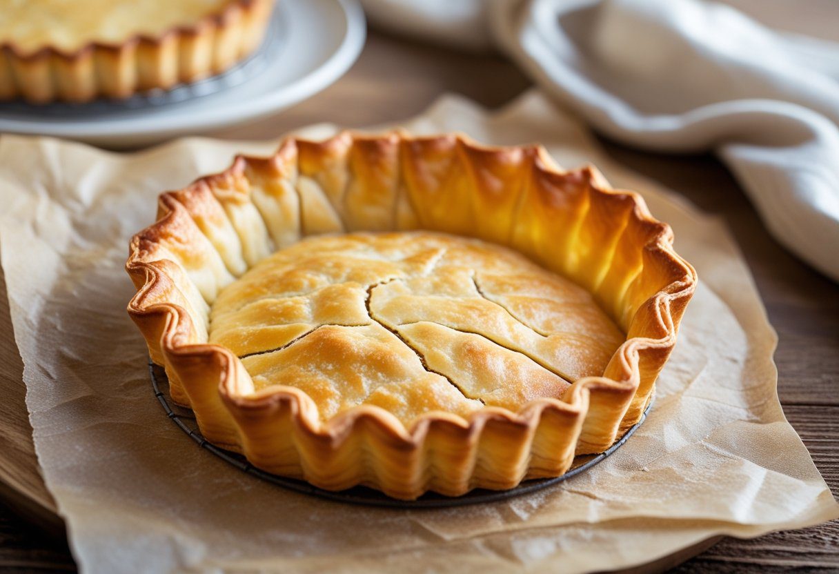 Crisp golden pastry shell created using the Best pastry recipe Mary Berry with perfect texture for Shortcrust pastry for tarts and pies.