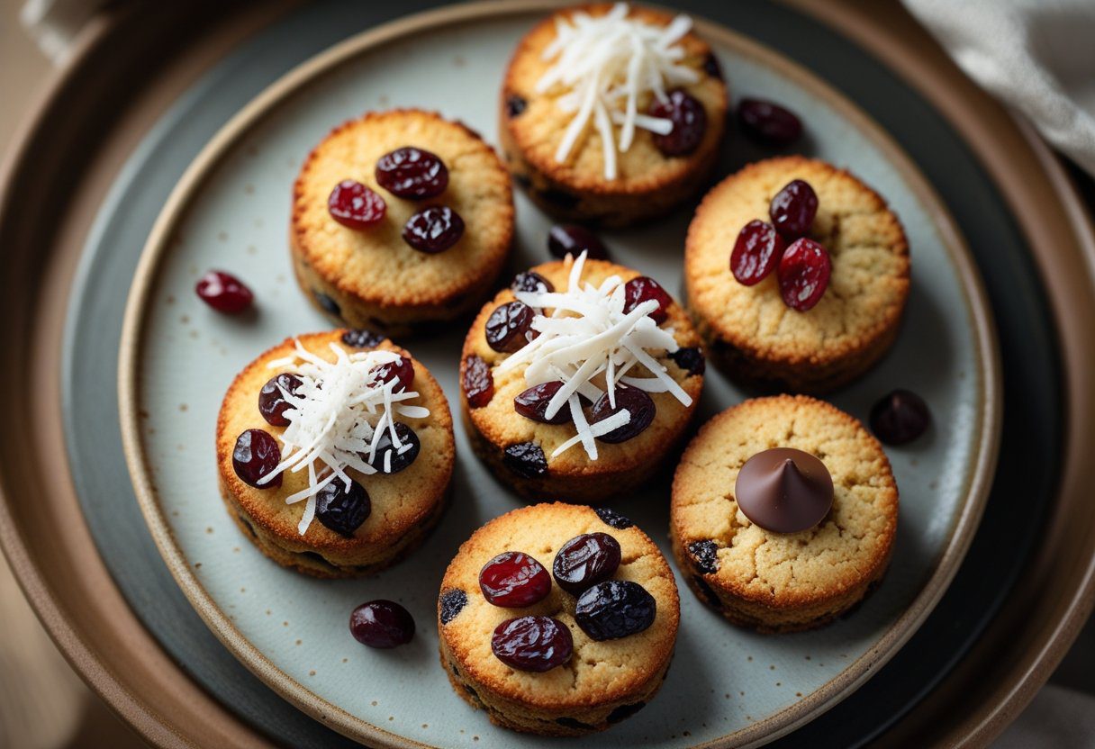 Golden baked Soft and crumbly rock cakes cooling on a rack, showing tender center and rustic homemade bake texture, perfect for British tea-time desserts
