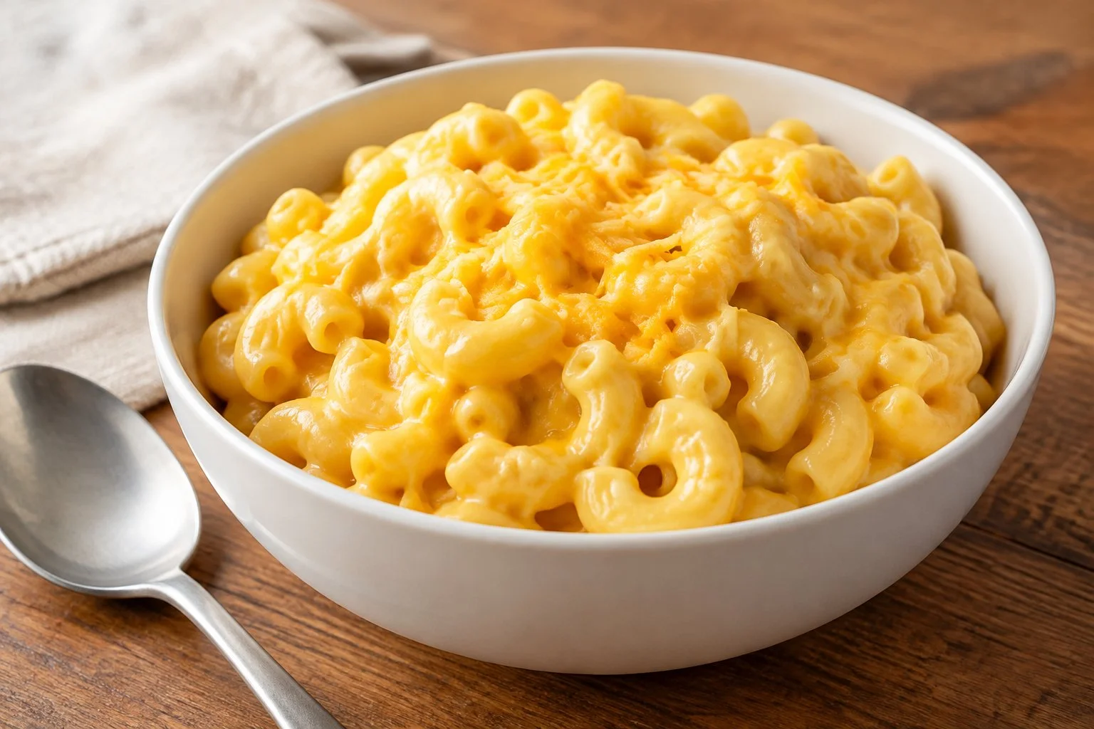 Creamy crockpot mac and cheese with tender elbow macaroni and melted cheddar sauce.